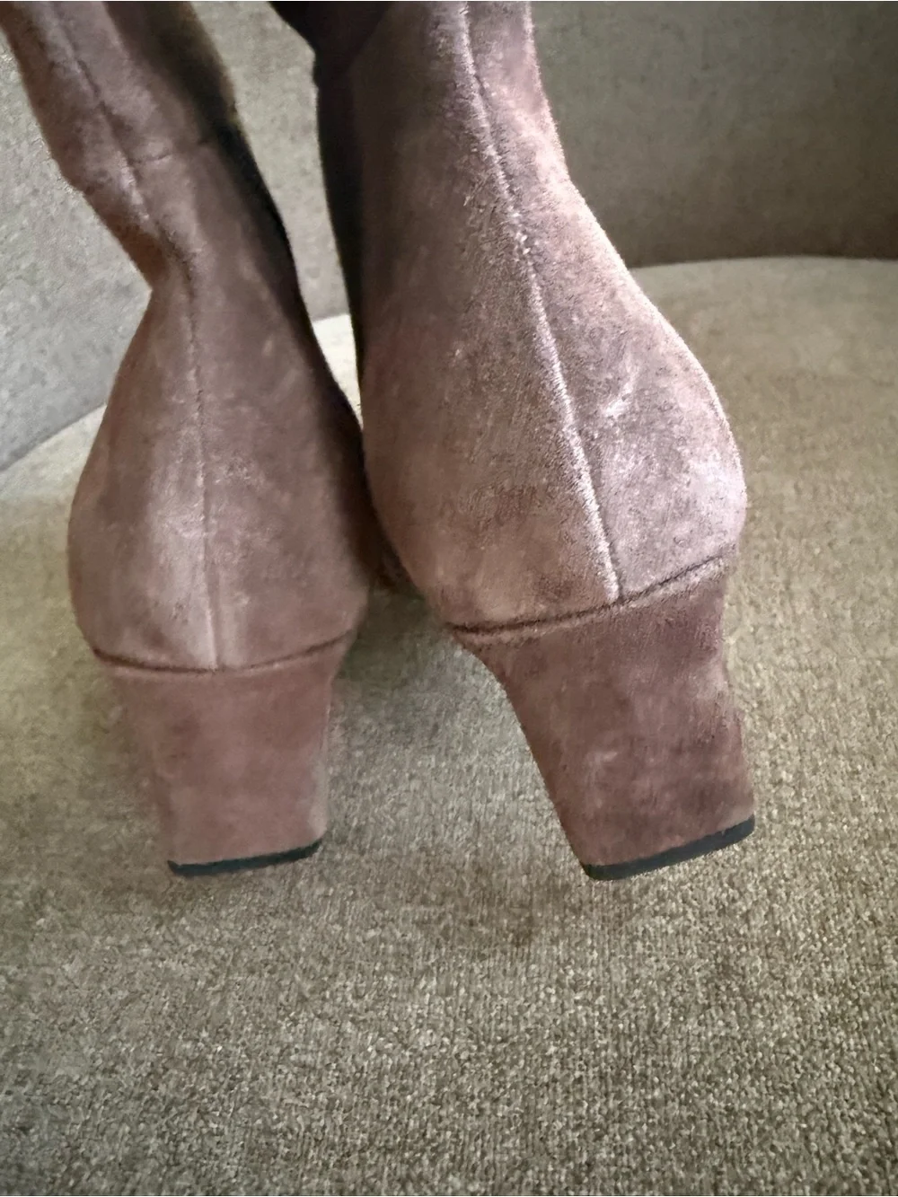 Dolce Vita Brown Suede Over-the-Knee Block Heel Boot